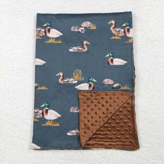 BL0186 Duck Print Baby Boys Hunting Blanket