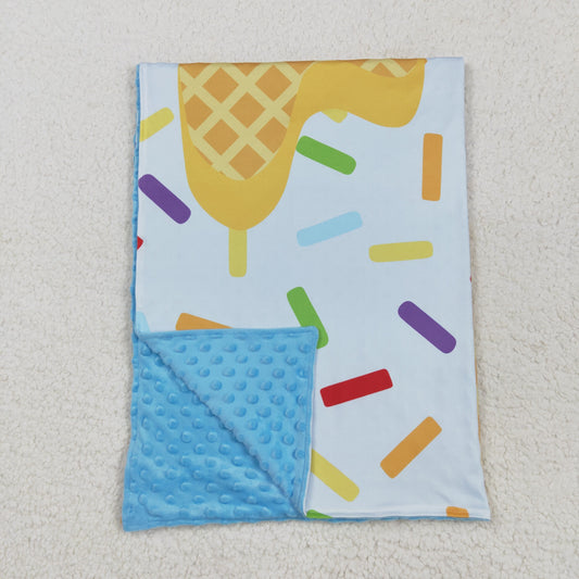BL0200 Sprinkles Blue Print Baby Blanket