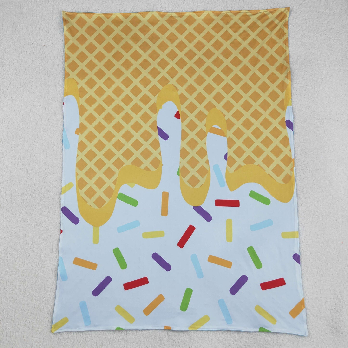 BL0200 Sprinkles Blue Print Baby Blanket