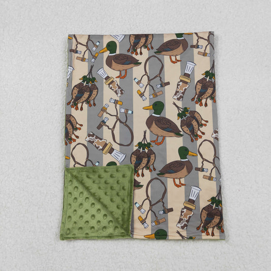 BL0211 Duck Call Camo Print Baby Hunting Fall Blanket