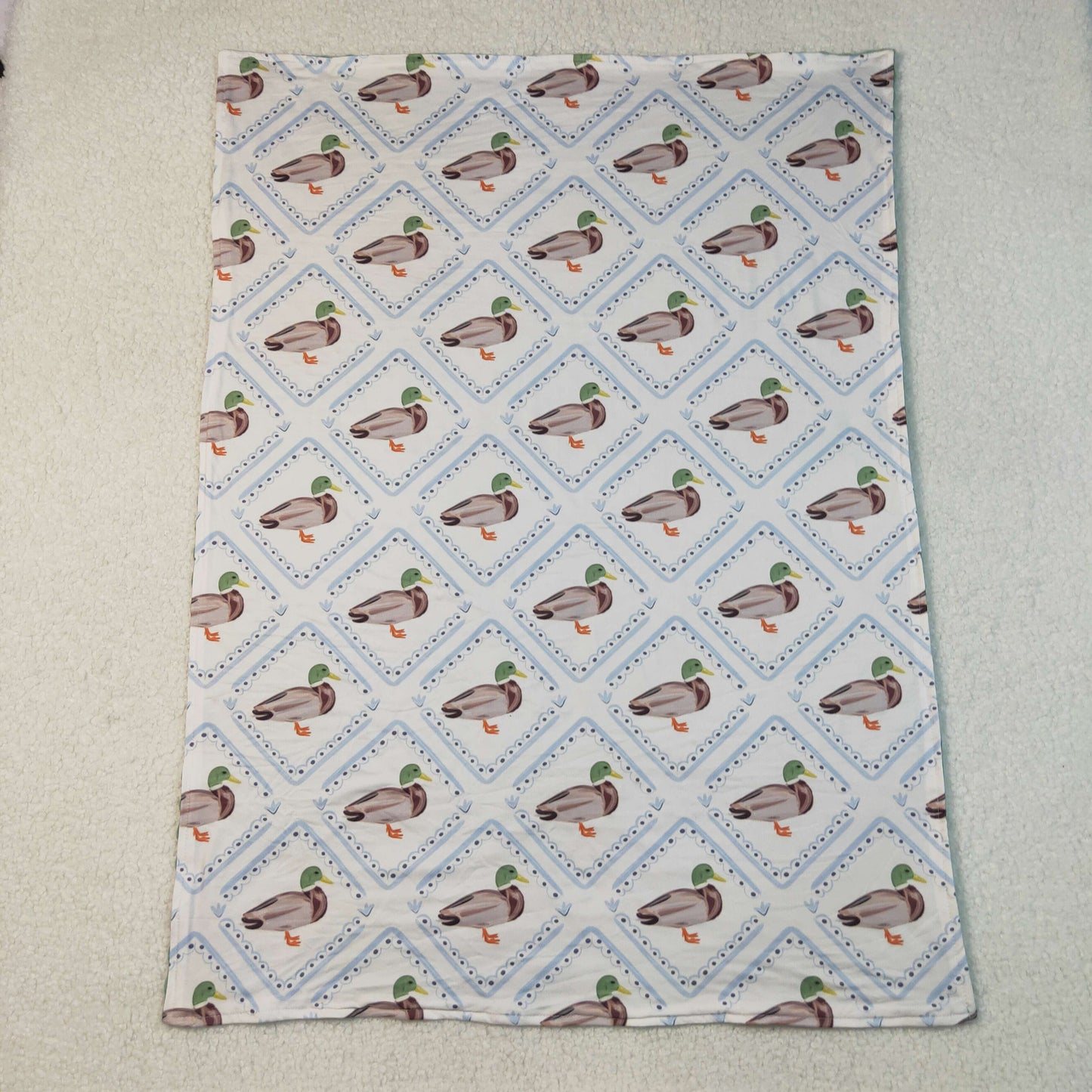 BL0213 Duck Print Baby Fall Blanket