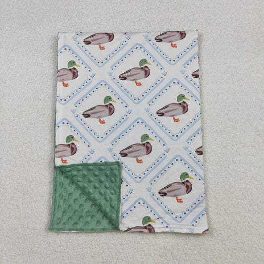 BL0213 Duck Print Baby Fall Blanket