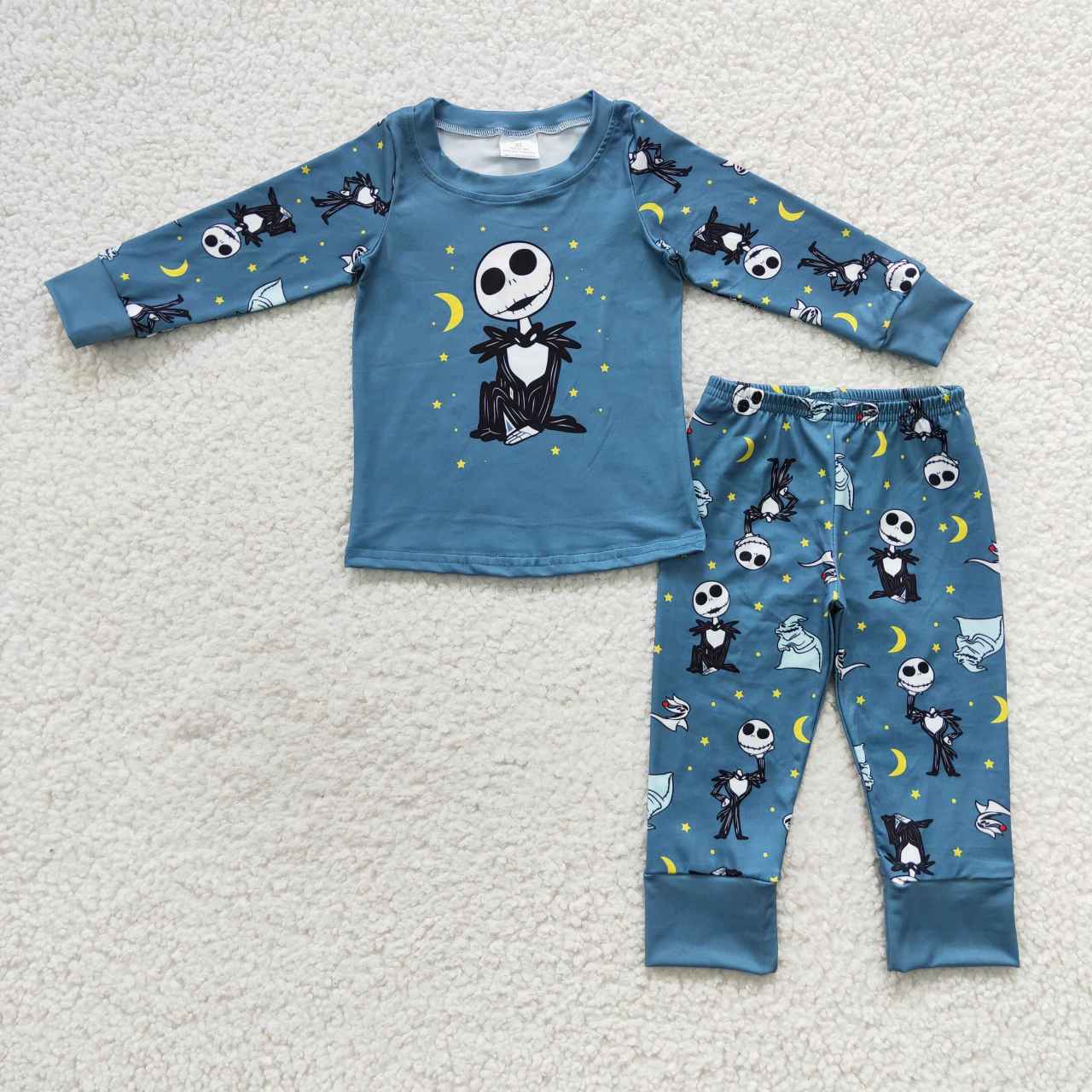 BLP0186 Kids green cartoon movie Halloween pajamas