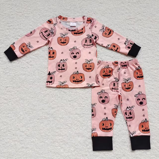 BLP0215 Kids Halloween pumpkin pajamas
