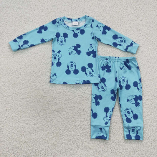 BLP0233 Blue cartoon mouse boys pajamas