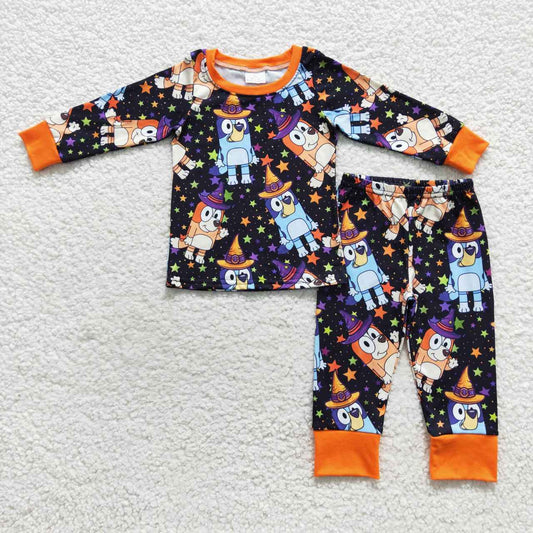 BLP0273 Cartoon dog Halloween design baby boys pajamas
