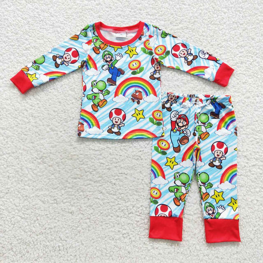 (Promotion)BLP0275 Super games print boys pajamas clothes set