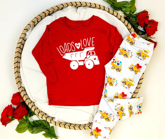 (Pre-order)BLP0437 Loads Of Love Boys Valentine's Clothes Set