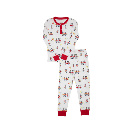 (Pre-order)BLP0623 Soldier Print Boys Christmas Pajamas Clothes Set