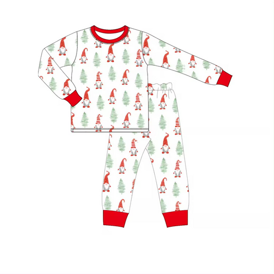 (Pre-order)BLP0661 Dwarf Print Boys Christmas Pajamas Clothes Set