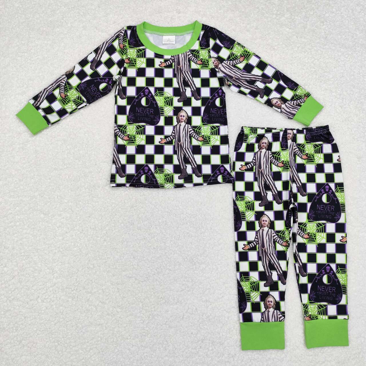 BLP0801 Movie Character Print Boys Halloween Pajamas Clothes Set