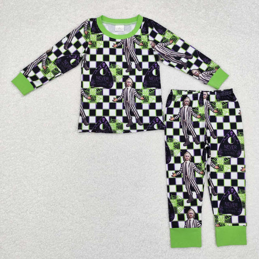 BLP0801 Movie Character Print Boys Halloween Pajamas Clothes Set