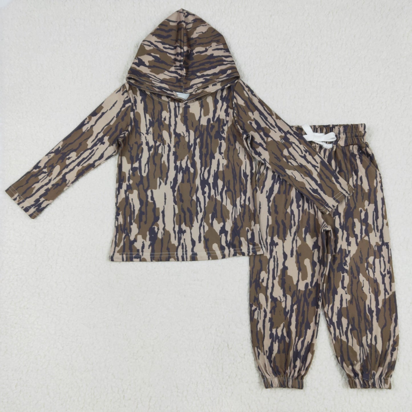 BLP1064 Camo Print Kids Hoodie Clothes Set