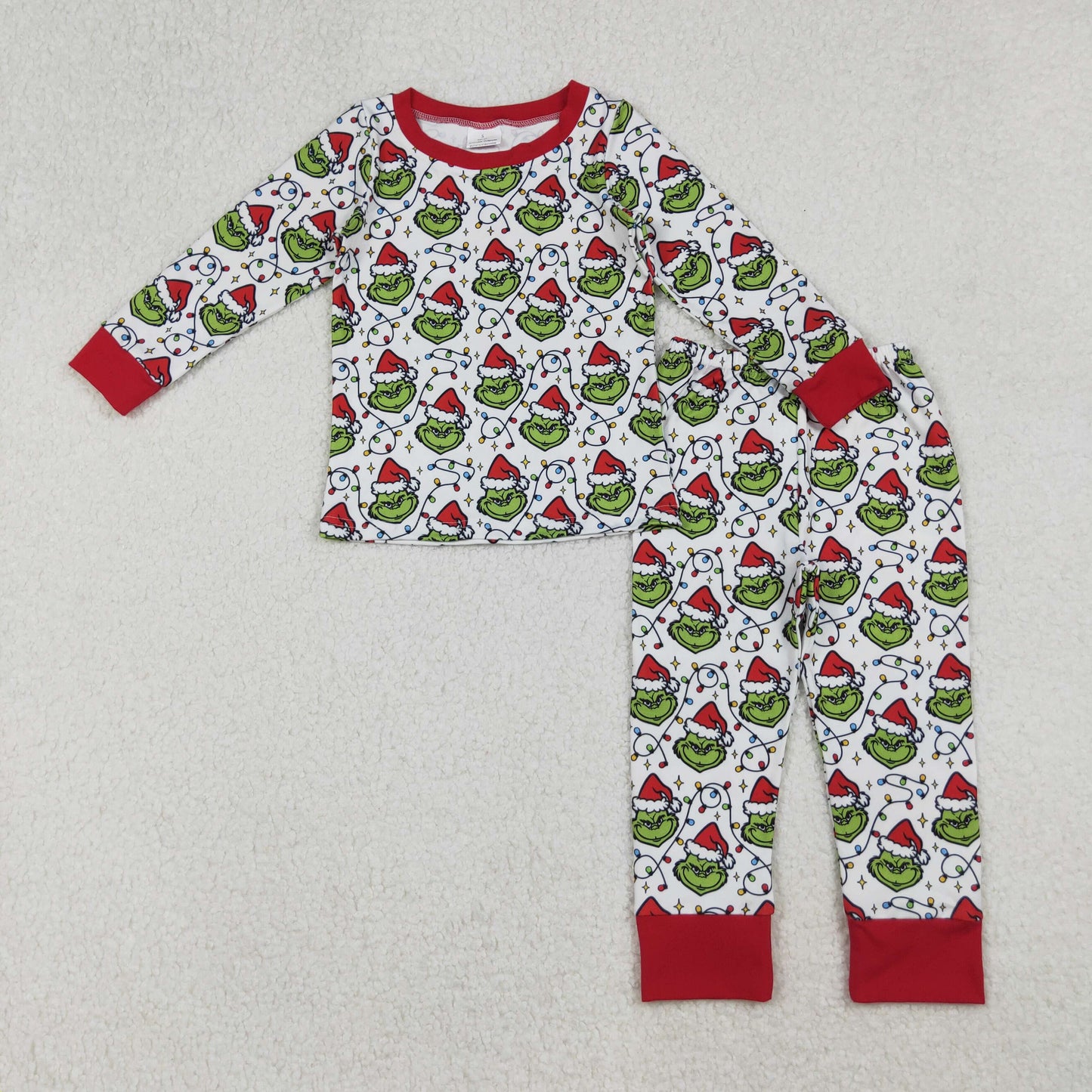 Green Frog Lights Girls Christmas Clothes Sisters Matching Wear