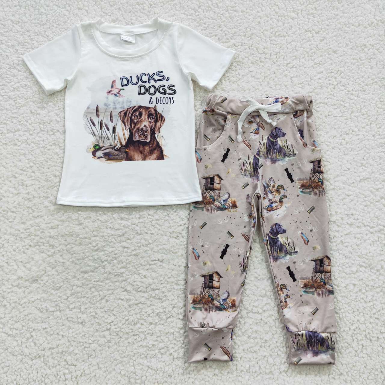 BSPO0133 Ducks,dogs & decoys boys clothes set