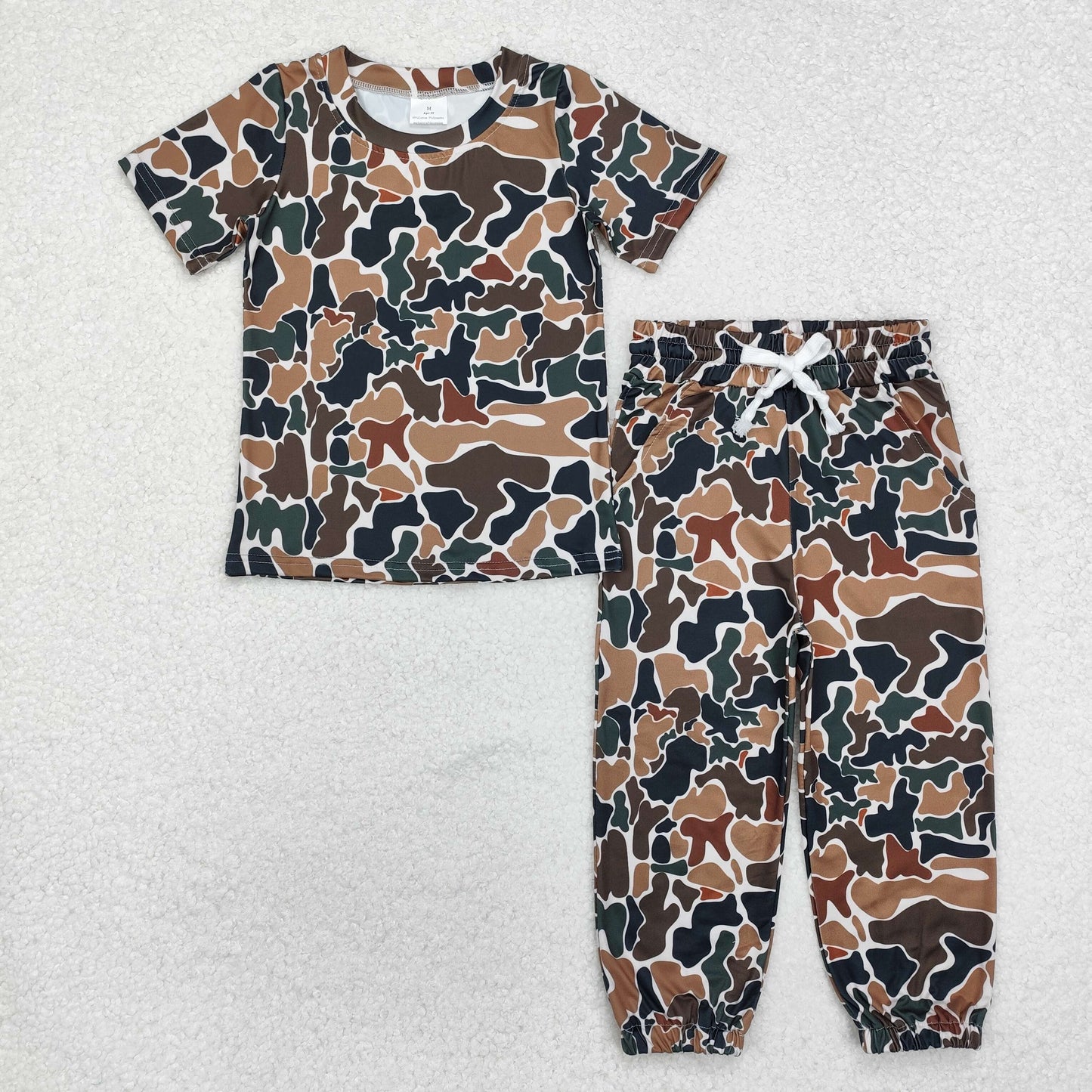 BSPO0530 Camo Print Kids Hunting Clothes Set