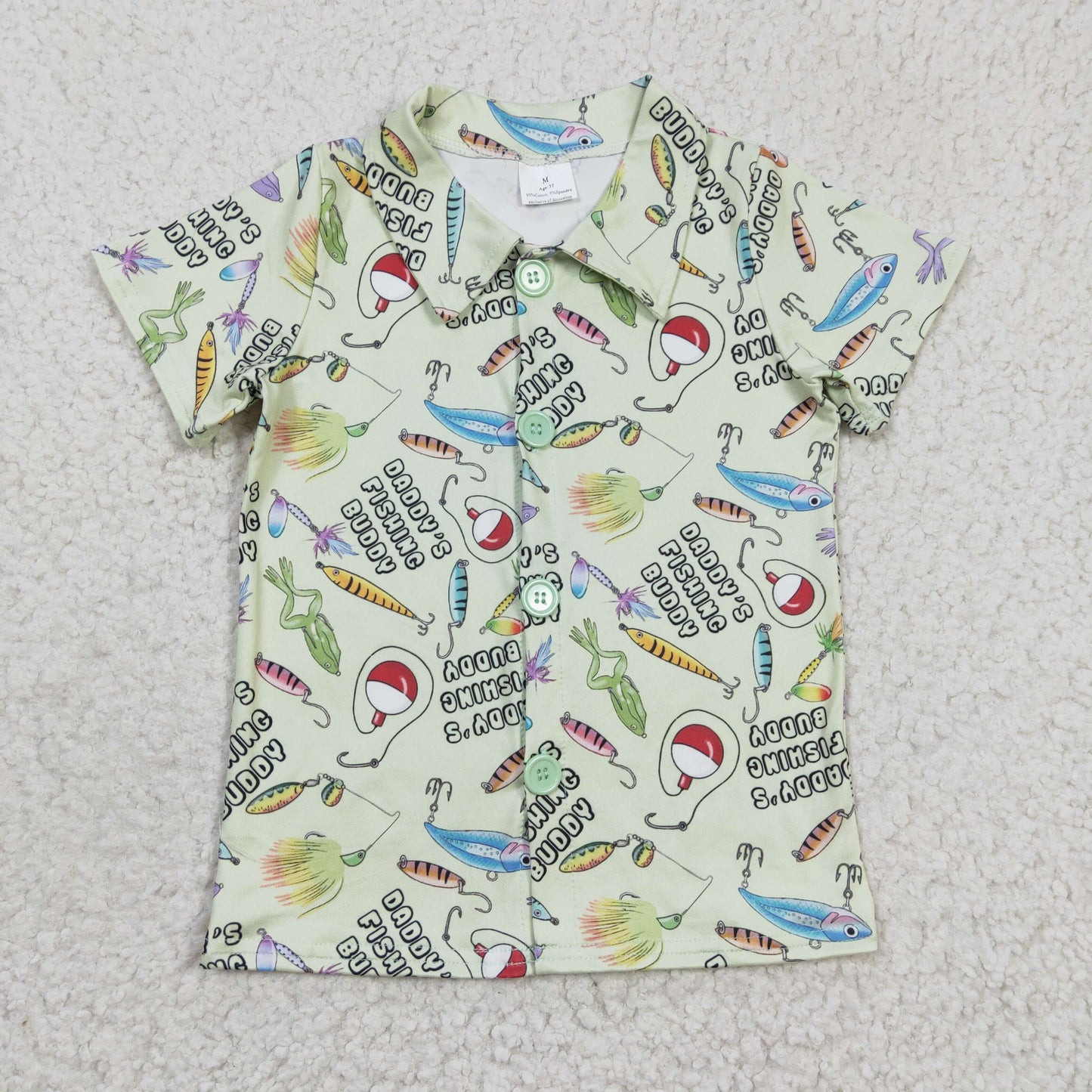 (Promotion)DADDY'S FISHING BUDDY Print Sibling Summer Matching Clothes