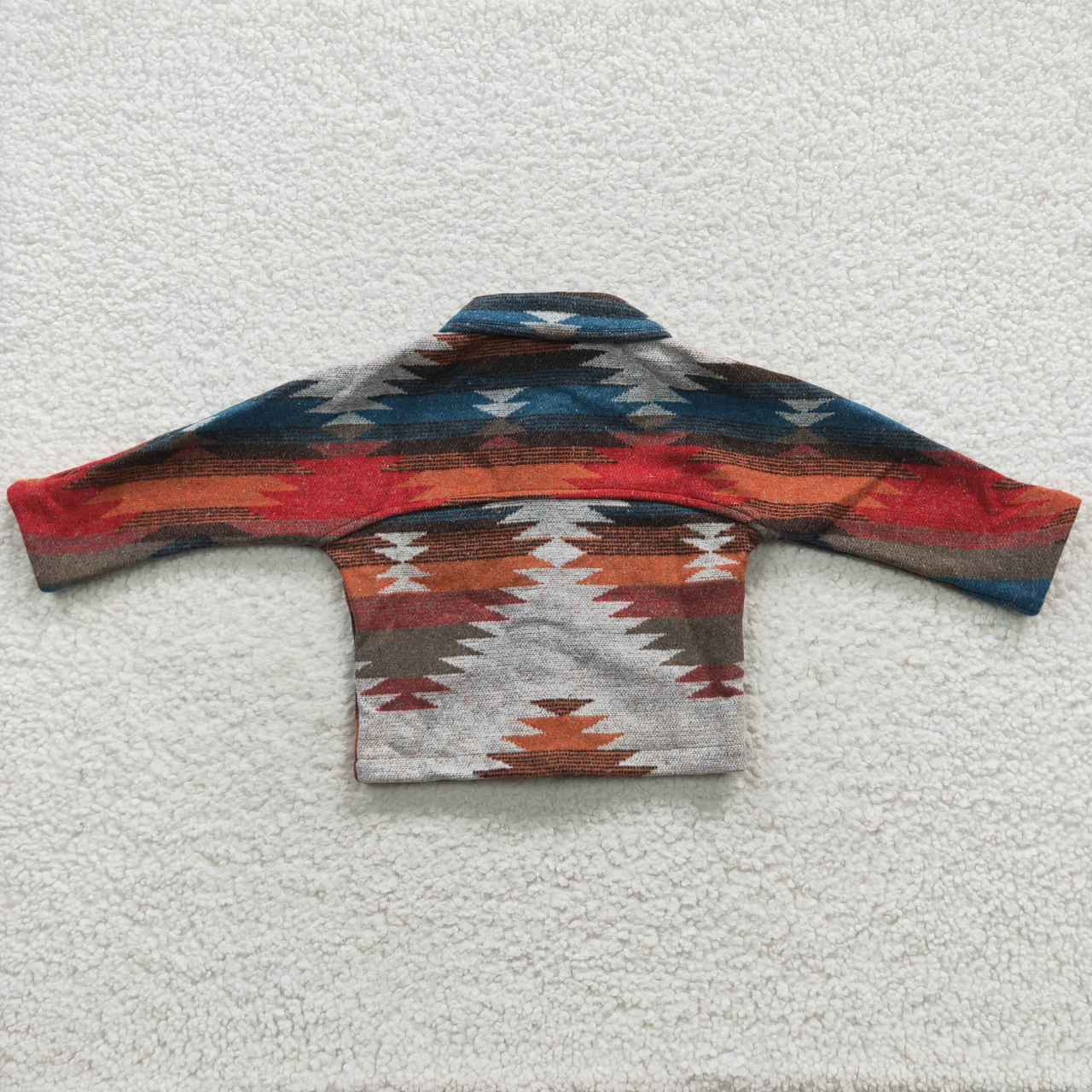 BT0232 Kids aztec design jackets western fall shirts