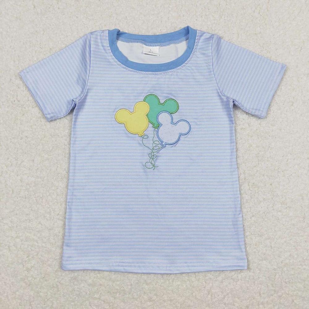 5 Styles Boys Embroidery Tee Shirts Top