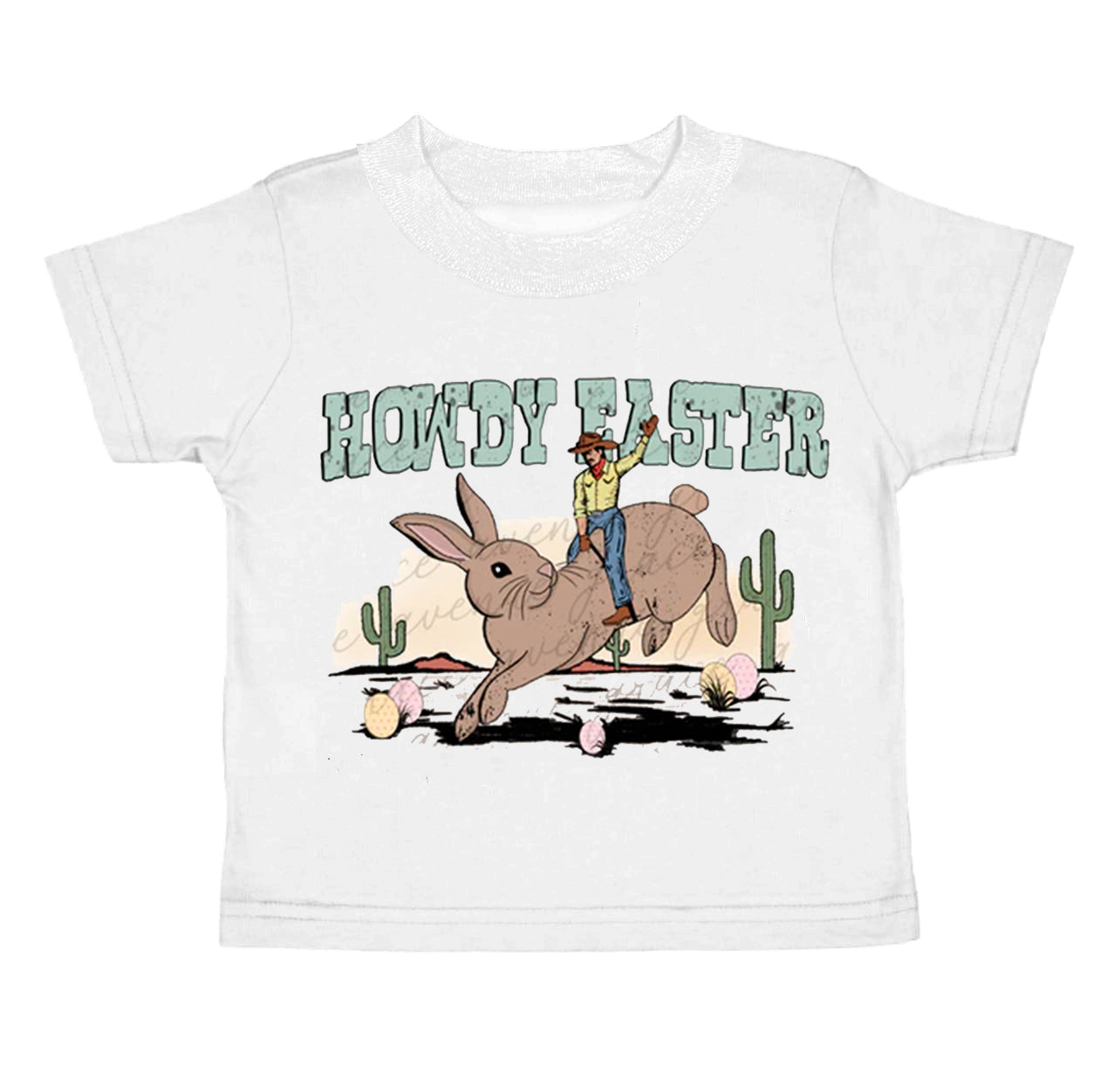 (Pre-order)BT0559 Howdy Easter Cowboy Boys Tee Shirts Top