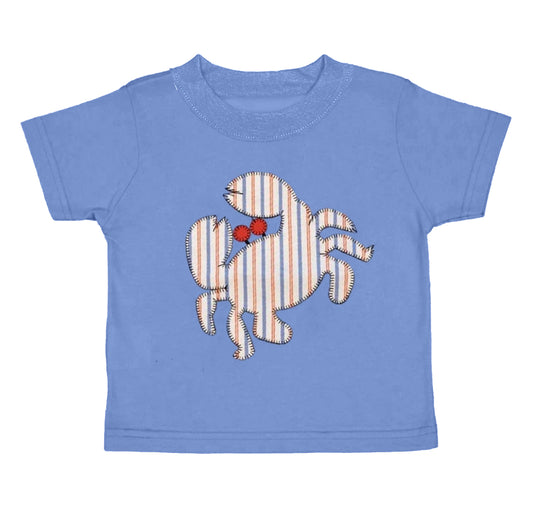 (Pre-order)BT0602  Crab Print Boys Summer Tee Shirts Top