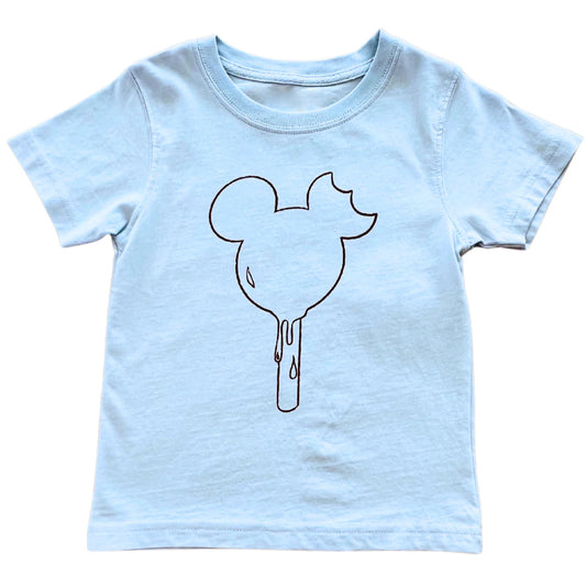 (Pre-order)BT0626  Blue Cartoon Mouse Balloon Print Boys Summer Tee Shirts Top