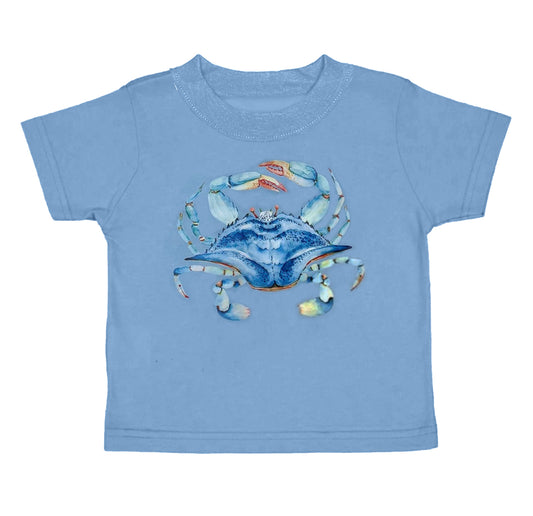 (Pre-order)BT0679  Crab Print Boys Summer Tee Shirts Top