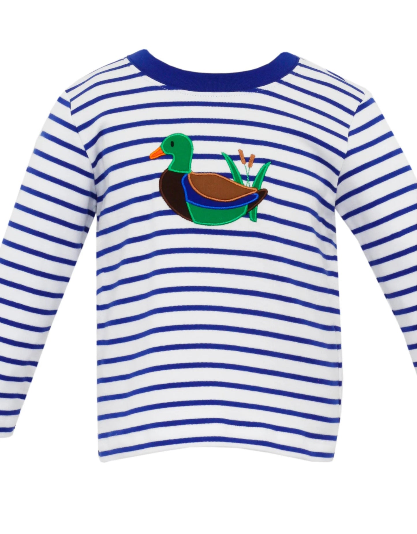 (Pre-order) BT0701 Duck Stripes Print Boys Long Sleeve Tee Shirts Top