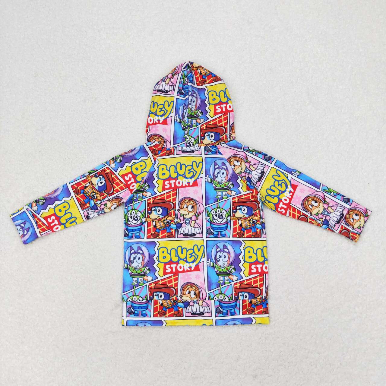 BT0715 Cartoon Dog Print Boys Hoodie Tee Shirts Top