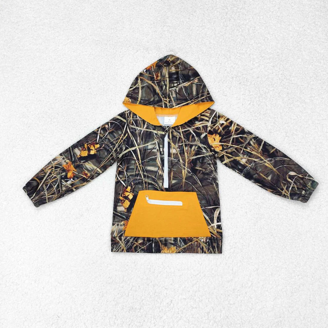 5 Colors Camo Print Pocket Boys Hoodie Zipper Tee Shirts Top