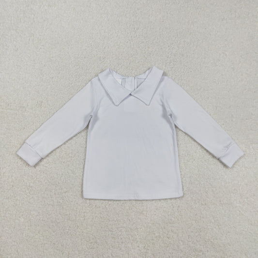 BT0820 White Color Boys Fall Tee Shirts Top