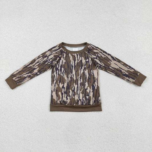 BT0882  Camo Print Boys Fall Tee Shirts Top