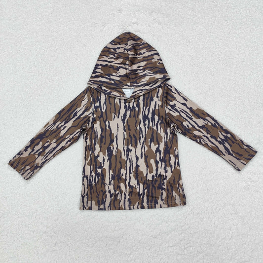 BT0920 Camo Print Boys Fall Hoodie Top