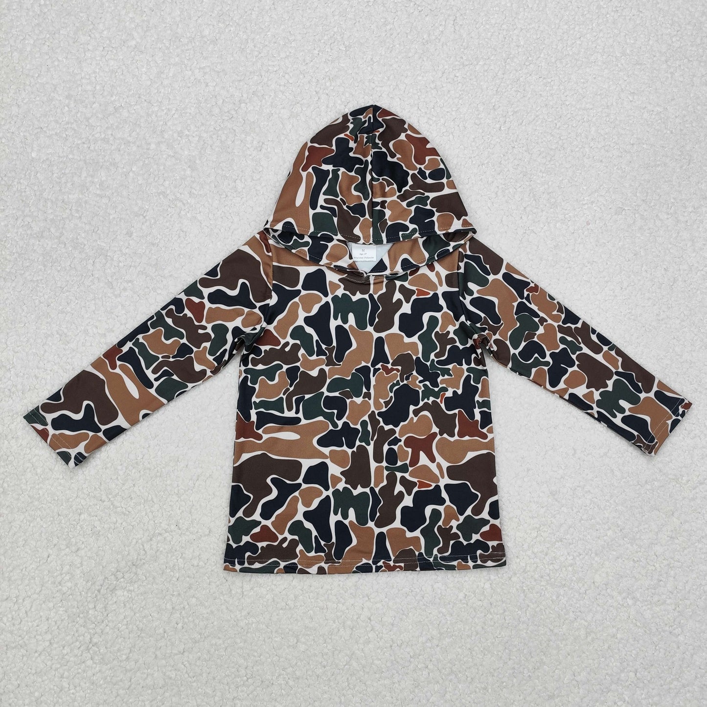 4 Colors Camo Print Boys Hoodie Top