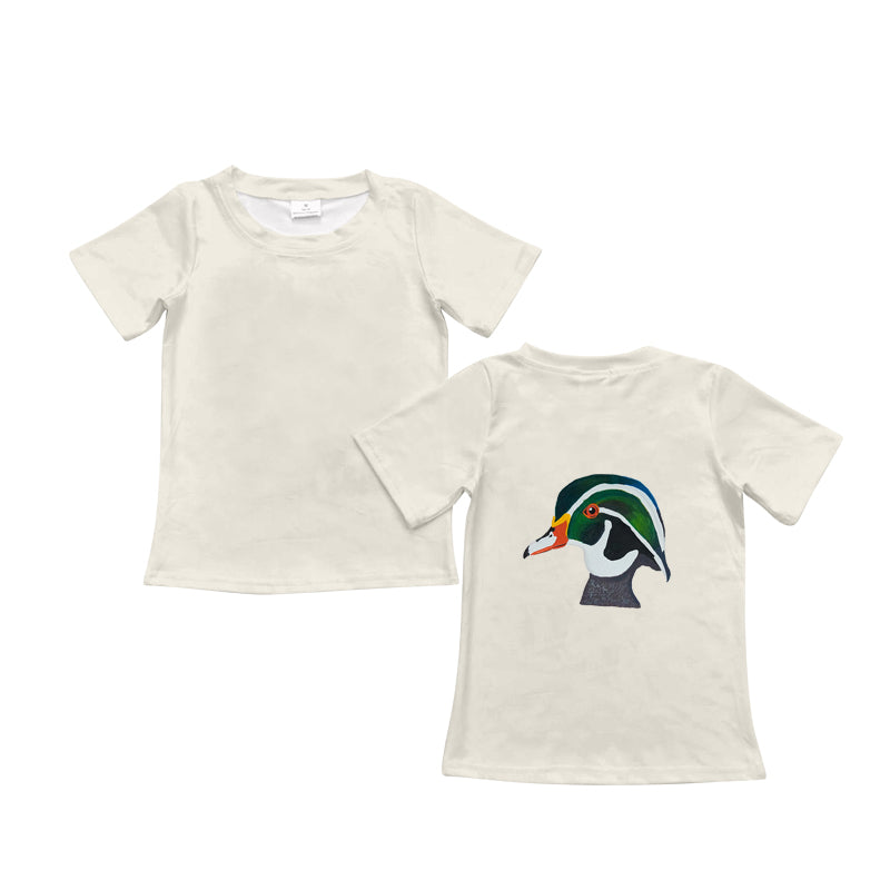 (Pre-order)BT0963 Wild Duck Print Boys Tee Shirts Top