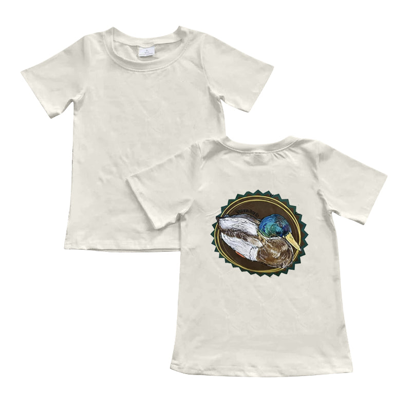 (Pre-order)BT0964 Duck Print Boys Tee Shirts Top