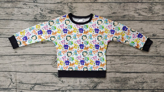 (Pre-order)BT1053 Cartoon Animals Print Boys Tee Shirts Top