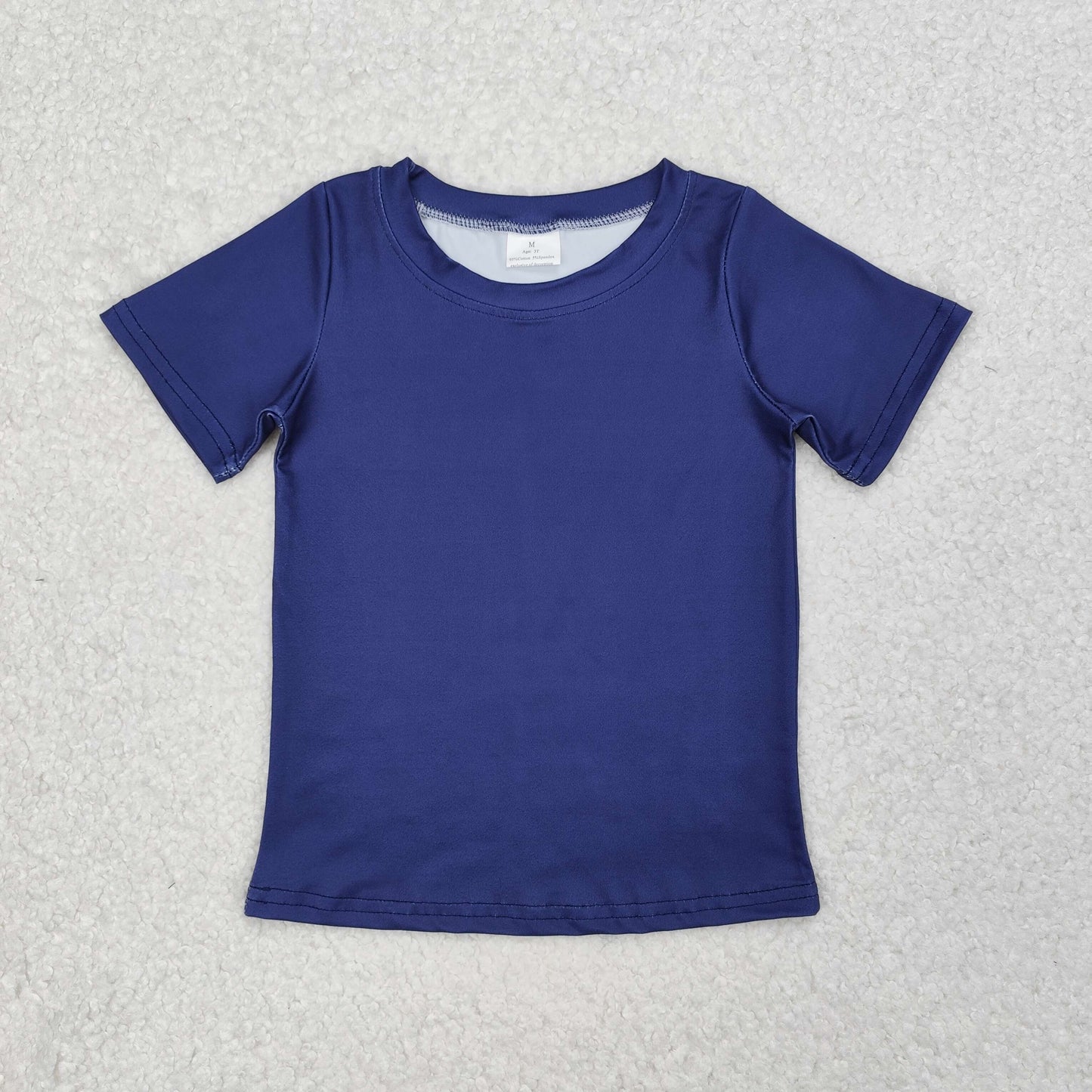 BT1083 Duck Navy Print Boys Short Sleeve Tee Shirts Top