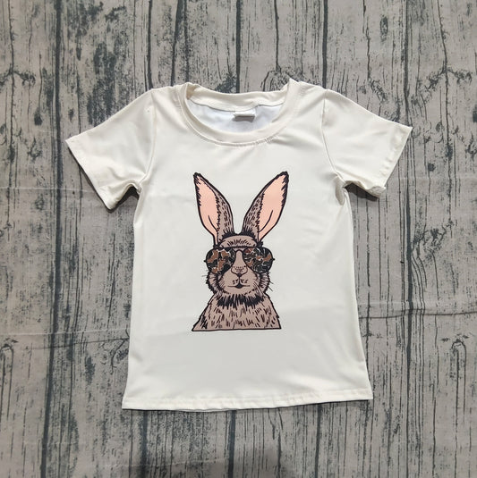 (Pre-order)BT1414 Bunny Print Boys Easter Tee Shirts Top