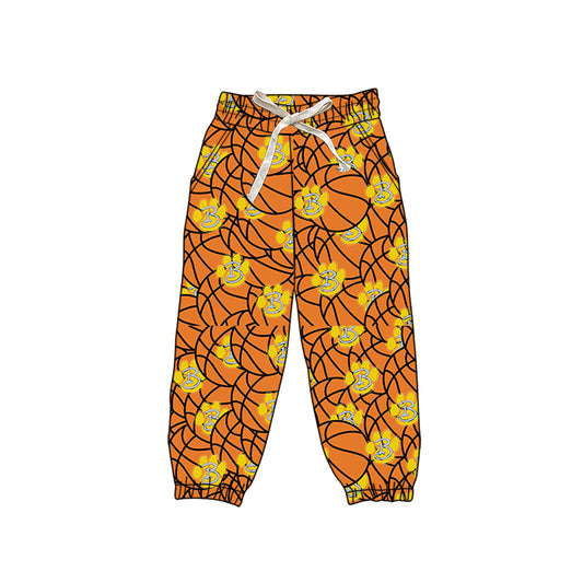 (Custom Design Preorder MOQ 5 Each Design) Team's Bath Wildcats Basketball  Print Joggers Bottom Pants Mom and Me Matching Clothes