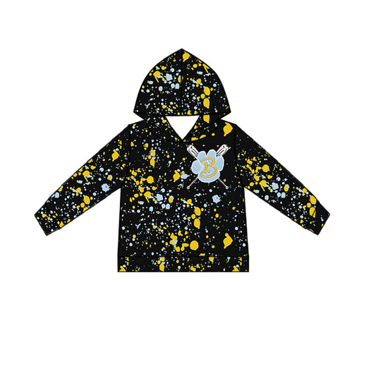 (Custom Design Preorder MOQ 5 Each Item)Team's Bath Wildcats Baseball Sprinkles Print Hoodie Top Mom and Me Matching Clothes