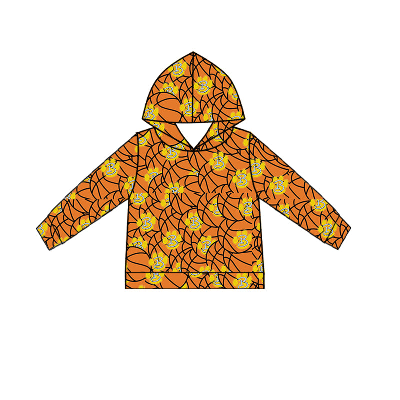 (Custom Design Preorder MOQ 5 Each Item)Team's Bath Wildcats Basketball Print Hoodie Top Mom and Me Matching Clothes