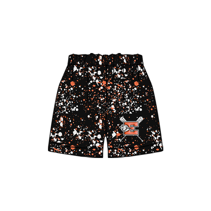 (Custom Design Preorder MOQ 5 Each Design) Team's Bulldogs Baseball Sprinkles Print Summer Bottom Shorts Mom and Me Matching Clothes