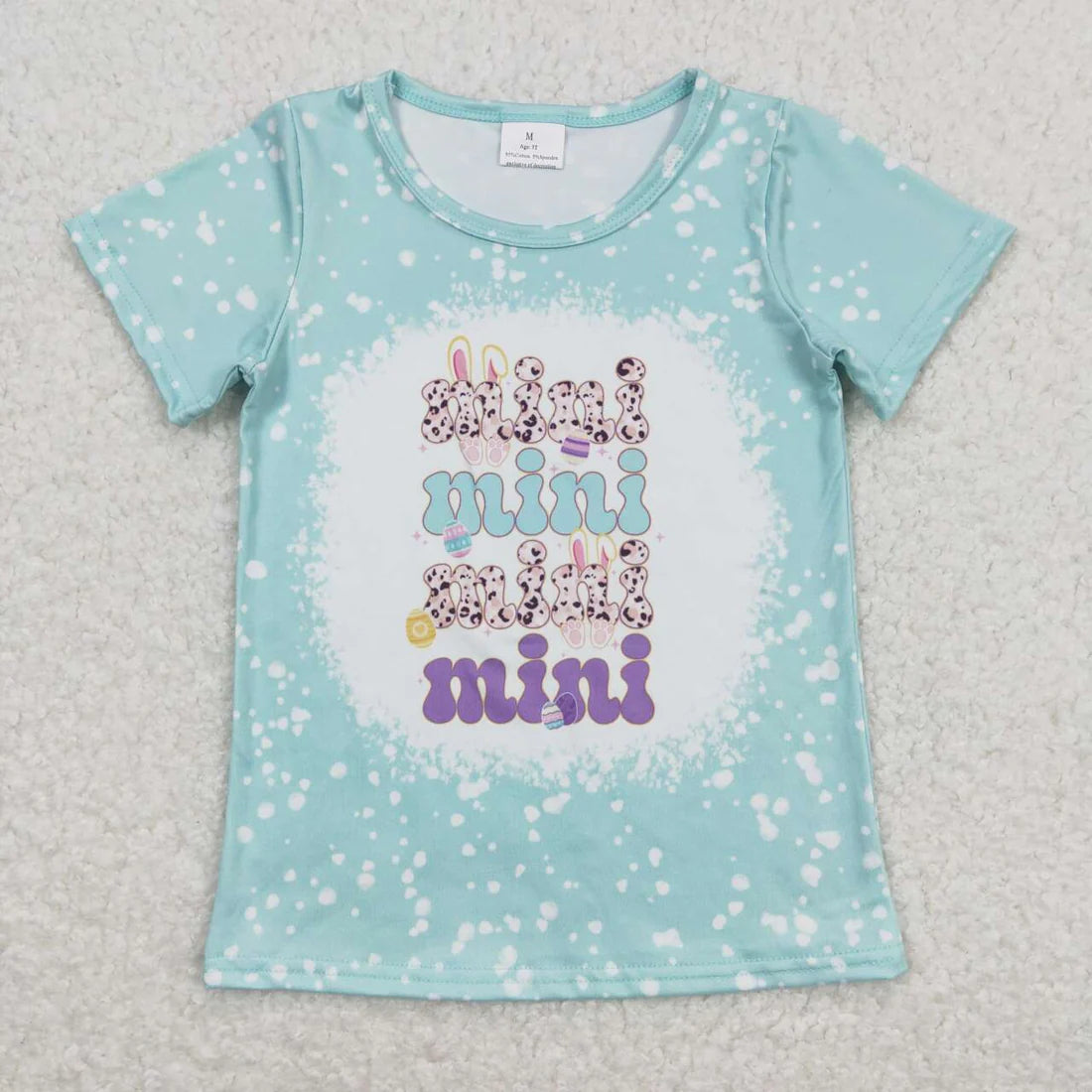 MAMA & Mini Rabbit Print Mom and Me Easter Tee Shirts Top