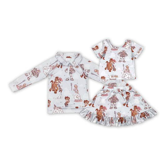 Cartoon Toys Print Sisbling Matching Clothes
