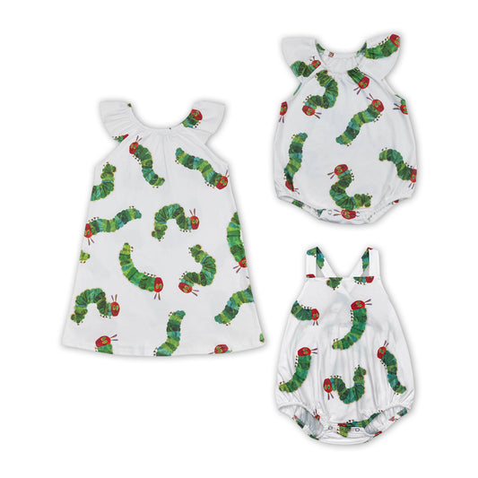 I'm Hungry Caterpillar Print Sibling Smmer Matching Clothes