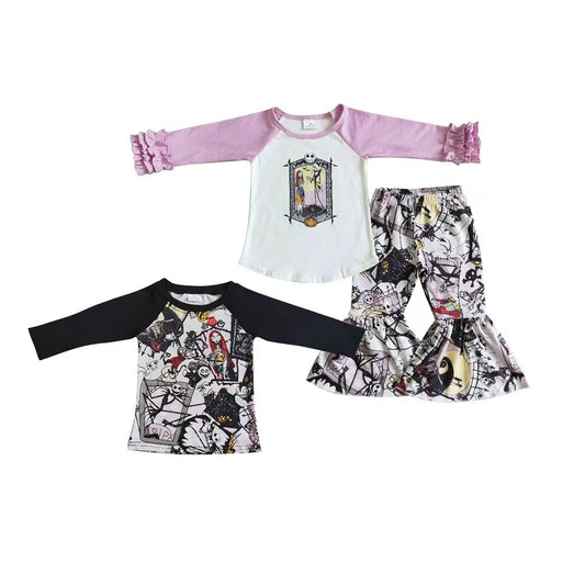 Cartoon Characters Corps* Bride Raglan Sleeves Kids Halloween Clothes Sibling Wear
