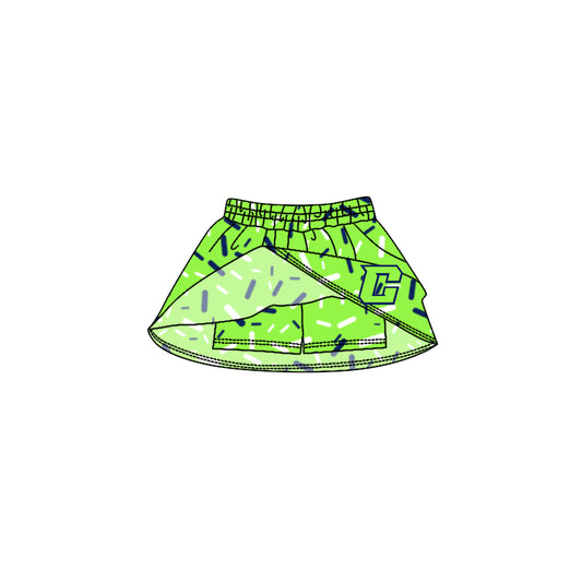 (Custom Design Preorder MOQ 5 Each Item) Team's Crew Sprinkles Print Summer Bottom Skirts Shorts Mom and Me Matching Clothes