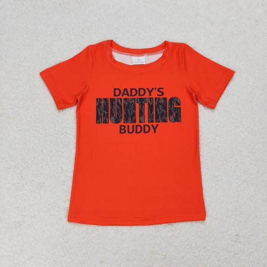 BT0672  Daddy's Hunting Buddy Boys Summer Tee Shirts Top