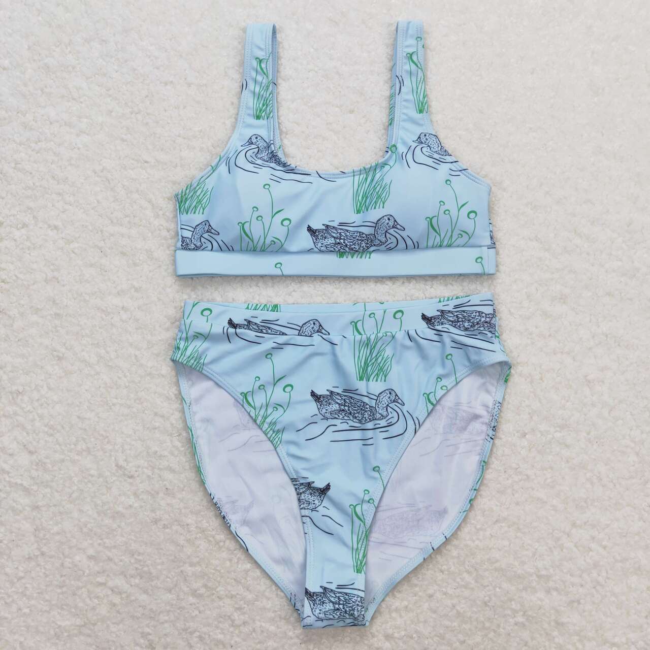 Duck Print Family Matching Swim Clothes